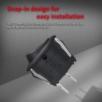 DaierTek KCD1-5Pack Interrupteurs à bascule ronds ON/OFF SPST 20 mm Mini 12 V DC Mini interrupteur à bascule circulaire 12 V pour voiture automobile RV 2 broches 120 V filaire KCD1-5Pack DaierTek KCD1-5Pack Interrupteurs à bascule ronds ON/OFF SPST 20 mm Mini 12 V DC Mini interrupteur à bascule circulaire 12 V pour voiture automobile RV 2 broches 120 V filaire KCD1-5Pack