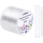 Corde extensible pour bracelets, Cridoz 0,5 mm, cordon élastique transparent, cordon extensible avec 2 aiguilles à perles pour perles de rocaille, perles de poney, bracelets et fabrication de bijoux Corde extensible pour bracelets, Cridoz 0,5 mm, cordon élastique transparent, cordon extensible avec 2 aiguilles à perles pour perles de rocaille, perles de poney, bracelets et fabrication de bijoux