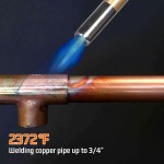 DOMINOX Tête de torche propane, tête de torche haute intensité, torche à gaz de démarrage, kit de torche à gaz pour propane, carte et gaz Mapp, torche à gaz Mapp pour le soudage, la cuisson (réservoir de gaz non inclus) DOMINOX Tête de torche propane, tête de torche haute intensité, torche à gaz de démarrage, kit de torche à gaz pour propane, carte et gaz Mapp, torche à gaz Mapp pour le soudage, la cuisson (réservoir de gaz non inclus)