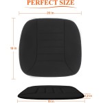 kingphenix Coussin de siège de voiture avec mousse à mémoire de forme confortable de 3,1 cm, coussin de siège pour voiture et chaise de bureau (noir) kingphenix Coussin de siège de voiture avec mousse à mémoire de forme confortable de 3,1 cm, coussin de siège pour voiture et chaise de bureau (noir)