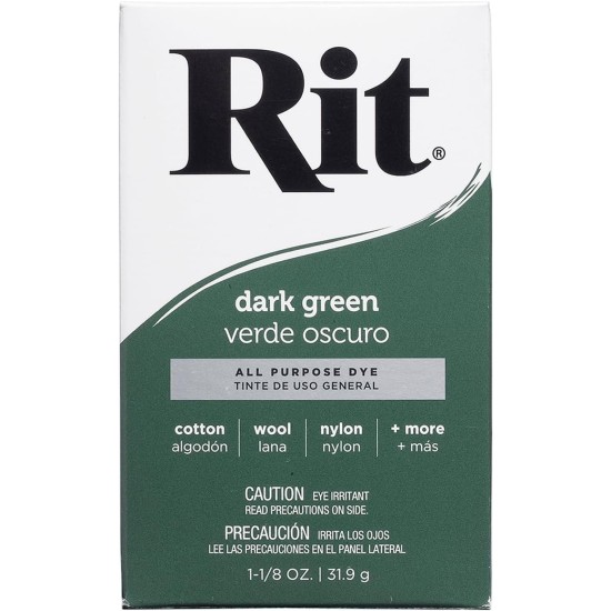 Poudre de colorant Rit vert foncé 3-35 ;