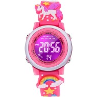 Montres étanches de dessin animé 3D pour filles avec alarme - Meilleurs cadeaux de jouets pour les filles de 3 à 12 ans