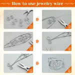 anezus Fil à bijoux de calibre 20, 28 mètres de fil artisanal, fil de cuivre résistant au ternissement pour la fabrication de bijoux, fournitures et travaux manuels (argent)