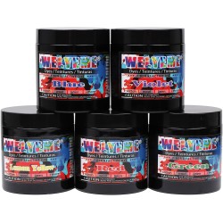 Poudre de teinture réactive aux fibres arc-en-ciel – 7 oz, colorants professionnels pour tie-dye, teinture glacée, batik, couleur vive pour toutes les fibres naturelles (arc-en-ciel, 7 oz)