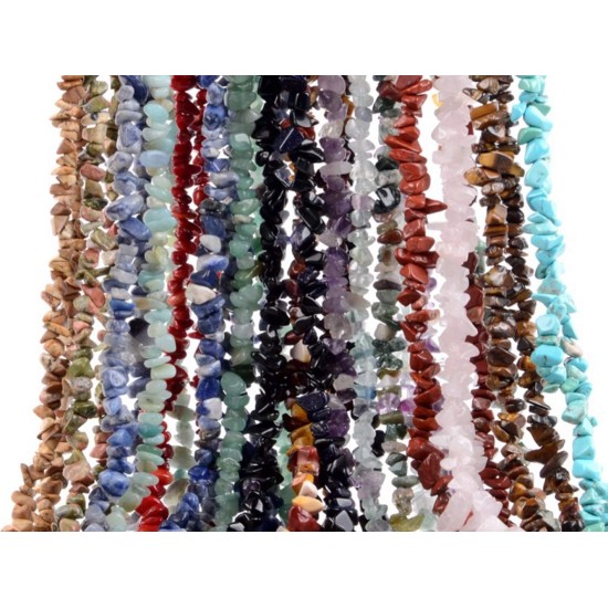 Perles de pierre naturelles multicolores de 5 à 8 mm, environ 400 pièces de pierres précieuses irrégulières, cristaux de guérison, pierres en vrac, trou de perle percé, bricolage pour la fabrication de bracelets, de bijoux, d'artisanat (5-8 mm, multicolor