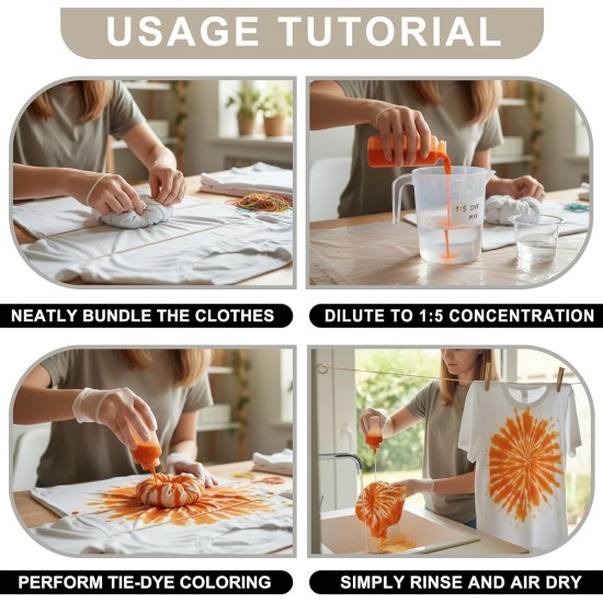 DUTOHAO Tie Dye Teinture Liquide, Colorants pour Tissus Concentrés Noirs, Colorants Créatifs de 3,5 Fl.oz pour la Maison pour les Arts et l'artisanat, l'art du Tissu DIY(Noir, 3,5 fl oz / 100 ml)