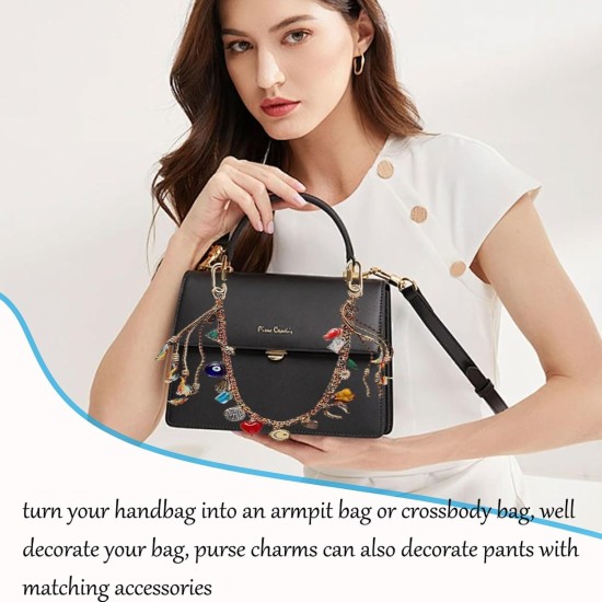 Chaîne perlée corde tressée porte-clés pour sac à main sac à dos accessoires pour sac sac à main accessoires pour femmes