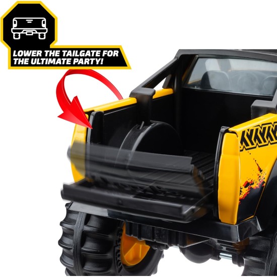 Tonka Steel Classics Camionnette 4x4 – Fabriqué en acier et en plastique robuste, camion de construction jaune, garçons et filles, enfants, tout-petits, à partir de 3 ans