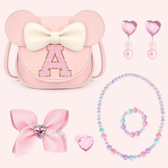 mibasies Sac à main pour filles : cadeaux pour fille de 3 ans, ensemble de jouets pour fille