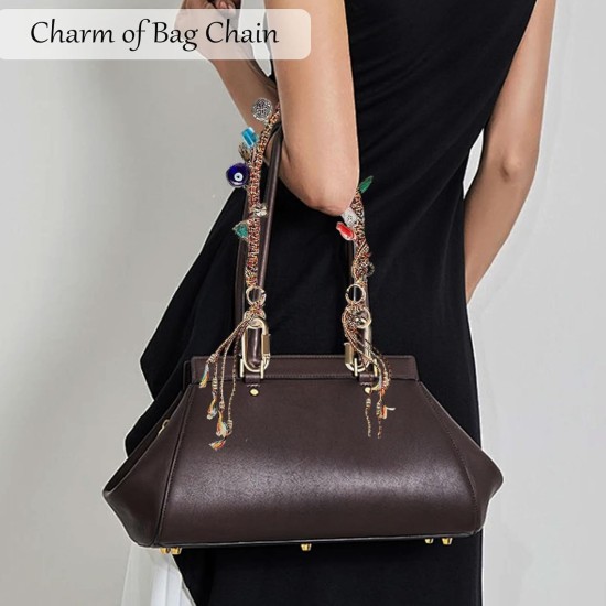 Chaîne perlée corde tressée porte-clés pour sac à main sac à dos accessoires pour sac sac à main accessoires pour femmes