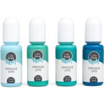 American Crafts Color Pour Résine Colorants .3oz 4/Pkg-Opaque - Cool