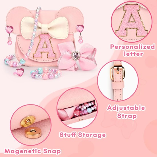 mibasies Sac à main pour filles : cadeaux pour fille de 3 ans, ensemble de jouets pour fille