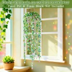 FOGWOWO 5422 pièces Kit de plantes en perles Kit de plantes éternelles Perles de verre vertes pour la fabrication de plantes, perles vertes pour plantes en perles avec tutoriels vidéo, perles de plantes éternelles pour la fabrication de bijoux, loisirs cr