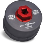 Motivx Tools Clé de filtre à huile pour Toyota Camry, Tundra, Tacoma, 4Runner, RAV4 et plus – 64 mm, 14 cannelures, outil de retrait de filtre à huile en aluminium usiné CNC avec précision