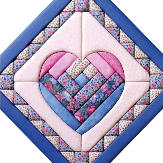 Kit de suspension murale sans couture Quilt-Magic - Coeur