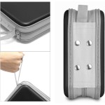 Étui pour CD, 40 capacités, porte-CD/DVD, portefeuille en plastique dur pour disque DVD, classeur de rangement pour voiture, maison, bureau, voyage (noir)