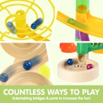 JOYIN 236 pièces piste de billes lumineuses avec ascenseur motorisé - blocs de construction jouets avec 30 billes en plastique phosphorescentes, jouet STEM pour garçons et filles, cadeau d'anniversaire, panier de Pâques JOYIN 236 pièces piste de billes lumineuses avec ascenseur motorisé - blocs de construction jouets avec 30 billes en plastique phosphorescentes, jouet STEM pour garçons et filles, cadeau d'anniversaire, panier de Pâques