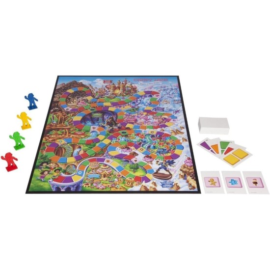 Hasbro Gaming Candy Land Kingdom of Sweet Adventures Jeu de société pour enfants, cadeaux de Pâques pour garçons et filles, à partir de 3 ans (exclusivité Amazon)