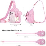 Cadeaux de Pâques pour enfants filles tout-petits, paniers de Pâques, sac à bandoulière rose initial pour enfants filles | Cadeaux de Pâques pour enfants filles tout-petits, paniers de Pâques, sac à bandoulière rose initial pour enfants filles |