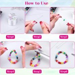 Corde extensible pour bracelets, Cridoz 0,5 mm, cordon élastique transparent, cordon extensible avec 2 aiguilles à perles pour perles de rocaille, perles de poney, bracelets et fabrication de bijoux Corde extensible pour bracelets, Cridoz 0,5 mm, cordon élastique transparent, cordon extensible avec 2 aiguilles à perles pour perles de rocaille, perles de poney, bracelets et fabrication de bijoux