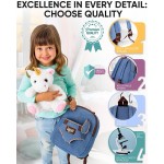 Naturellement KIDS Sac à dos pour tout-petits avec jouets licorne, cadeau d’anniversaire pour fille de 2 ans, garçon cadeau pour fille de 3 ans, jouet licorne pour tout-petits