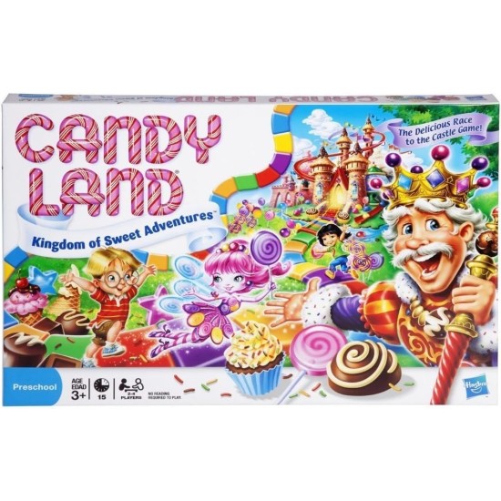 Hasbro Gaming Candy Land Kingdom of Sweet Adventures Jeu de société pour enfants, cadeaux de Pâques pour garçons et filles, à partir de 3 ans (exclusivité Amazon)