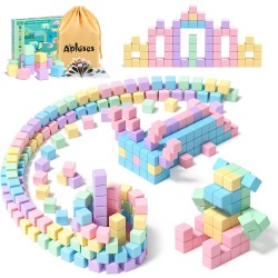 45 pièces blocs magnétiques – jouets pour petites filles, blocs de construction magnétiques, jouets sensoriels d'autisme en plein air STEM pour garçons et filles de 3 à 5 ans, cubes magnétiques indispensables en classe pour les enfants de 3 ans et plus