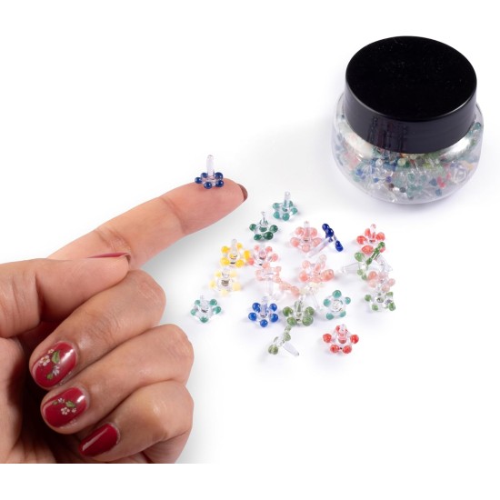 100 pièces de pierres précieuses décoratives marguerite |