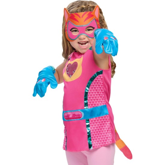 Disney Junior SuperKitties Ginny Ensemble de déguisement 5 pièces pour jeu de rôle de super-héros avec masque, gants et queue, taille 4 à 6X, enfants de 3 ans et plus par Just Play, jouets pour enfants à partir de 3 ans par Just Play Disney Junior SuperKitties Ginny Ensemble de déguisement 5 pièces pour jeu de rôle de super-héros avec masque, gants et queue, taille 4 à 6X, enfants de 3 ans et plus par Just Play, jouets pour enfants à partir de 3 ans par Just Play