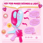 INNOCHEER Sac à main pour petites filles, sac à main pour jouets pour enfants avec maquillage, sac à main pour petites filles, sac à main pour tout-petits, cadeaux d'anniversaire, de Noël, princesse, jouets pour filles de 3, 4, 5, 6, 7, 8 ans