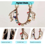 Chaîne perlée corde tressée porte-clés pour sac à main sac à dos accessoires pour sac sac à main accessoires pour femmes