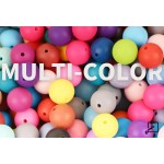 ZIFTY Lot de 240 perles en silicone pour kit de fabrication de porte-clés, perles de 15 mm en vrac, 30 couleurs, perles focales rondes en caoutchouc de silicone pour stylos, kit de fabrication de colliers et de bracelets, bijoux, art, artisanat, bricolage