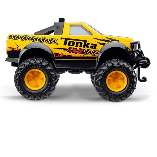 Tonka Steel Classics Camionnette 4x4 – Fabriqué en acier et en plastique robuste, camion de construction jaune, garçons et filles, enfants, tout-petits, à partir de 3 ans