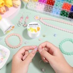 PAXCOO 2 Rouleaux de Fil Élastique pour Bracelets, Fil Élastique Magique Extensible Cordon de Perles Fil de Bijoux pour Bracelet, Colliers, Perles d'Argile, Perles de Poney (Blanc) PAXCOO 2 Rouleaux de Fil Élastique pour Bracelets, Fil Élastique Magique Extensible Cordon de Perles Fil de Bijoux pour Bracelet, Colliers, Perles d'Argile, Perles de Poney (Blanc)