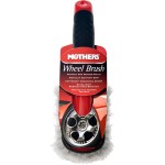 Brosse de lavage de voiture Mothers, brosse pour roues et garde-boue, nettoyant pour pneus à manche court pour les détails de voiture, 10 pouces, rouge/noir
