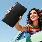 CoBak Support d'immatriculation et d'assurance de voiture – Boîte à gants de véhicule, organisateur de voiture, étui d'accessoires de compartiment de camion avec fermeture magnétique pour permis de conduire, cartes