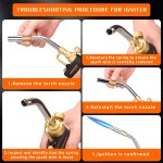 DOMINOX Tête de torche propane, tête de torche haute intensité, torche à gaz de démarrage, kit de torche à gaz pour propane, carte et gaz Mapp, torche à gaz Mapp pour le soudage, la cuisson (réservoir de gaz non inclus) DOMINOX Tête de torche propane, tête de torche haute intensité, torche à gaz de démarrage, kit de torche à gaz pour propane, carte et gaz Mapp, torche à gaz Mapp pour le soudage, la cuisson (réservoir de gaz non inclus)