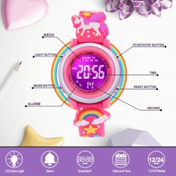 Montres étanches de dessin animé 3D pour filles avec alarme - Meilleurs cadeaux de jouets pour les filles de 3 à 12 ans Montres étanches de dessin animé 3D pour filles avec alarme - Meilleurs cadeaux de jouets pour les filles de 3 à 12 ans