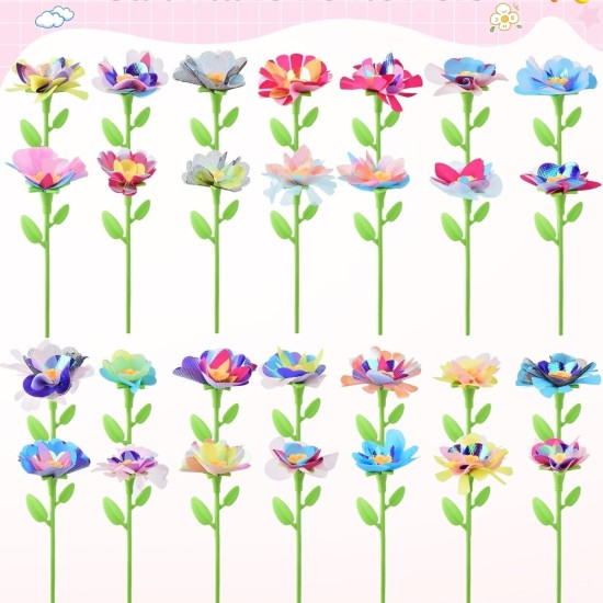 Aerkersun Bouquets de fleurs en tissu, accessoires de jouets, kit de recharge en tissu pour bricolage – Convient à tous les jouets de fabricant de fleurs Aerkersun Bouquets de fleurs en tissu, accessoires de jouets, kit de recharge en tissu pour bricolage – Convient à tous les jouets de fabricant de fleurs