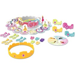 Hasbro Gaming Pretty Pretty Princess : jeu de société édition mettant en vedette les princesses Disney, jeu d'habillage de bijoux pour les enfants de 5 ans et plus, pour 2 à 4 joueurs (exclusivité Amazon)