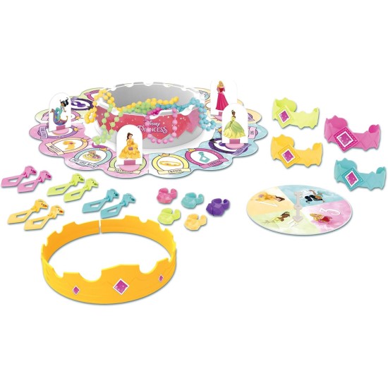 Hasbro Gaming Pretty Pretty Princess : jeu de société édition mettant en vedette les princesses Disney, jeu d'habillage de bijoux pour les enfants de 5 ans et plus, pour 2 à 4 joueurs (exclusivité Amazon)