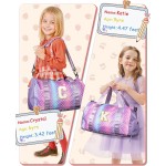 Trucs pour filles - Cadeaux d'anniversaire pour filles de 4, 5, 6, 7, 8, 9, 10, 11, 12, 13 ans, sac de sport avec compartiment à chaussures, sacs de danse avec pochette de maquillage, objets preppy pour petits-enfants (lettre E) Trucs pour filles - Cadeaux d'anniversaire pour filles de 4, 5, 6, 7, 8, 9, 10, 11, 12, 13 ans, sac de sport avec compartiment à chaussures, sacs de danse avec pochette de maquillage, objets preppy pour petits-enfants (lettre E)