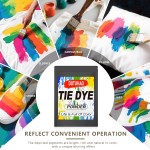 Kit de poudre de teinture pour cravates, teinture pour vêtements 9 couleurs, teinture de couleur pour tissu, teintures en poudre permanentes et résistantes au lavage, teintures créatives pour vêtements (9 couleurs, 2 OZ)