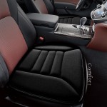 kingphenix Coussin de siège de voiture avec mousse à mémoire de forme confortable de 3,1 cm, coussin de siège pour voiture et chaise de bureau (noir) kingphenix Coussin de siège de voiture avec mousse à mémoire de forme confortable de 3,1 cm, coussin de siège pour voiture et chaise de bureau (noir)