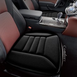 kingphenix Coussin de siège de voiture avec mousse à mémoire de forme confortable de 3,1 cm, coussin de siège pour voiture et chaise de bureau (noir)