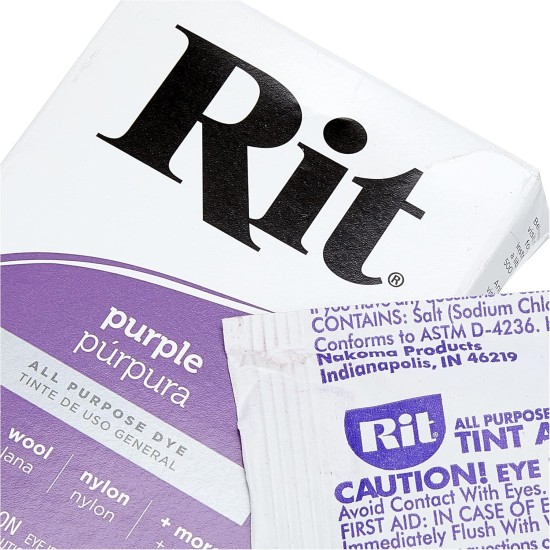 Rit Dye Rit Colorant en poudre concentré, violet, 31,9 g