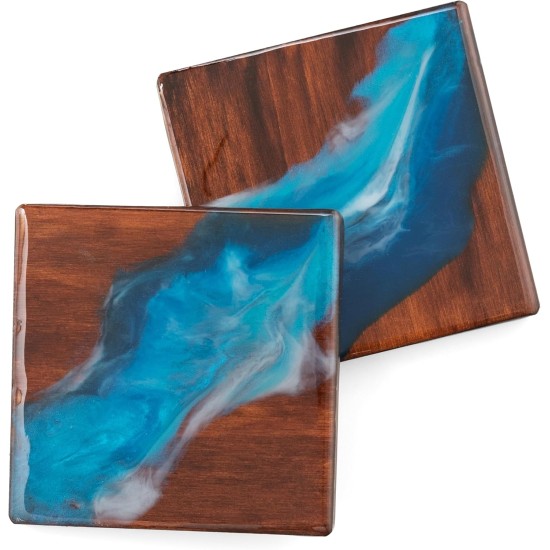 American Crafts Color Pour Résine Colorants .3oz 4/Pkg-Opaque - Cool