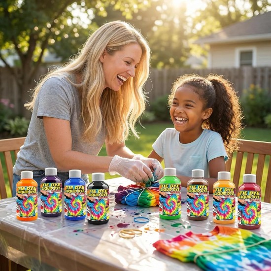 DUTOHAO Tie Dye Teinture Liquide, Colorants pour Tissus Concentrés Noirs, Colorants Créatifs de 3,5 Fl.oz pour la Maison pour les Arts et l'artisanat, l'art du Tissu DIY(Noir, 3,5 fl oz / 100 ml)