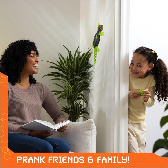 HEX BOTS Wall Crawler Gecko avec technologie officielle d'escalade murale, robot télécommandé rechargeable, jouets pour enfants, jouets farces pour garçons et filles à partir de 4 ans