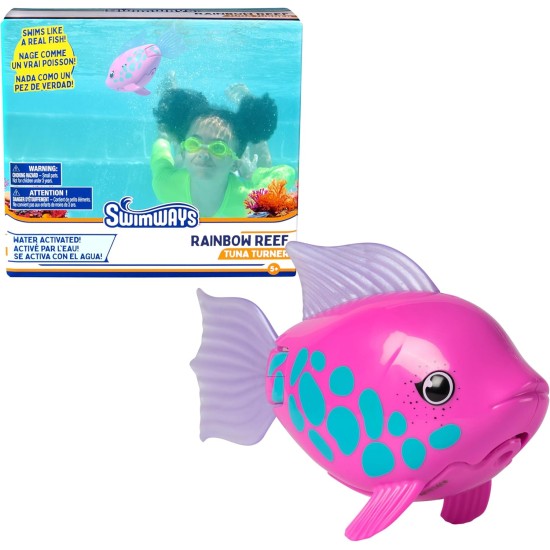 SwimWays Jouet poisson de récif arc-en-ciel, accessoires de natation et jouets aquatiques pour enfants, jouets d'apprentissage de la piscine pour enfants à partir de 5 ans, piles incluses, retourneur de thon SwimWays Jouet poisson de récif arc-en-ciel, accessoires de natation et jouets aquatiques pour enfants, jouets d'apprentissage de la piscine pour enfants à partir de 5 ans, piles incluses, retourneur de thon